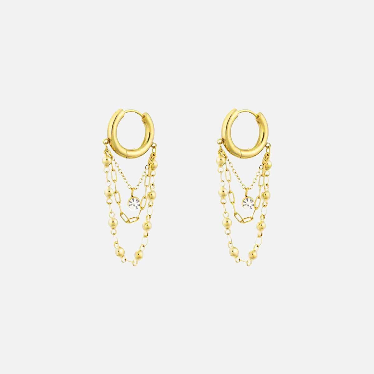 Crystal Cascade Oorbellen - Focal Finesse