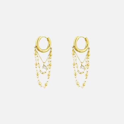 Crystal Cascade Oorbellen - Focal Finesse