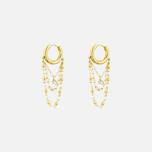 Crystal Cascade Oorbellen - Focal Finesse