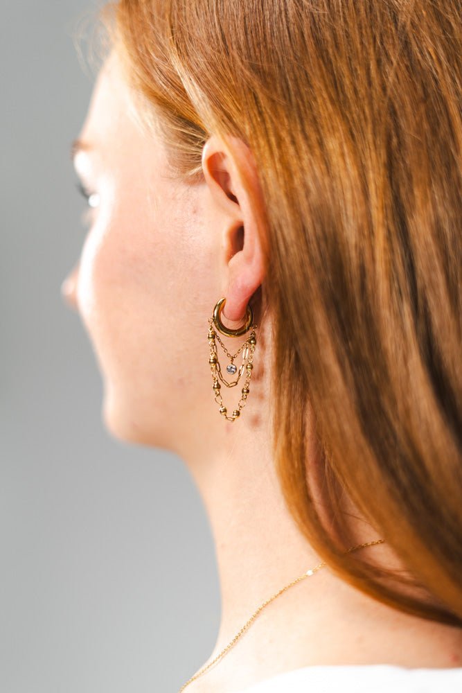 Crystal Cascade Oorbellen - Focal Finesse