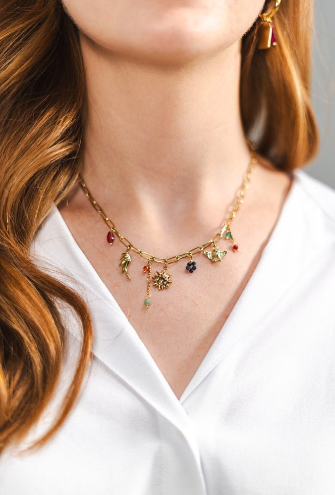 Funky Sun Charm Ketting - Focal Finesse