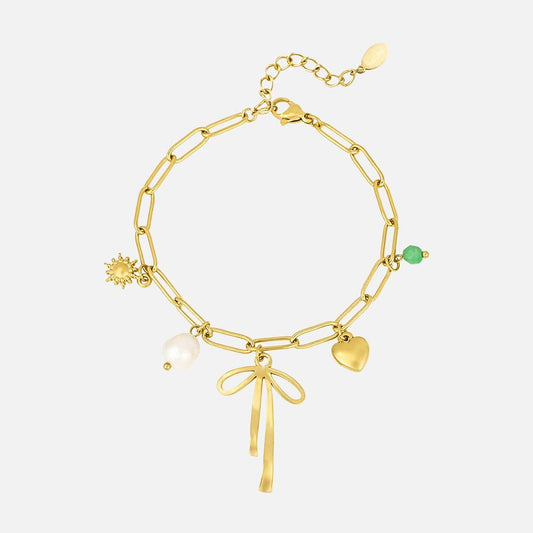 Golden Grace Charm Armband - Focal Finesse