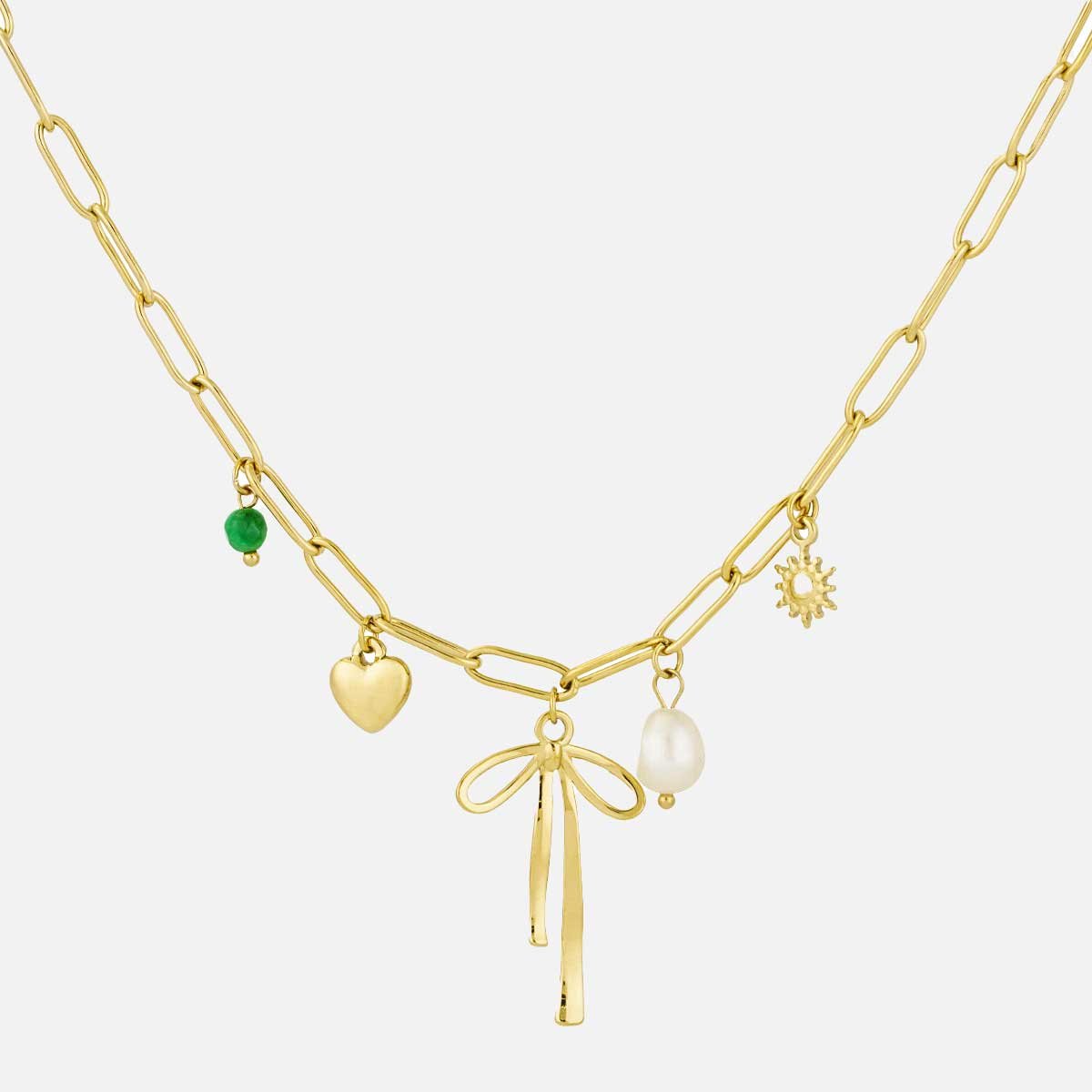 Golden Grace Charm Ketting - Focal Finesse