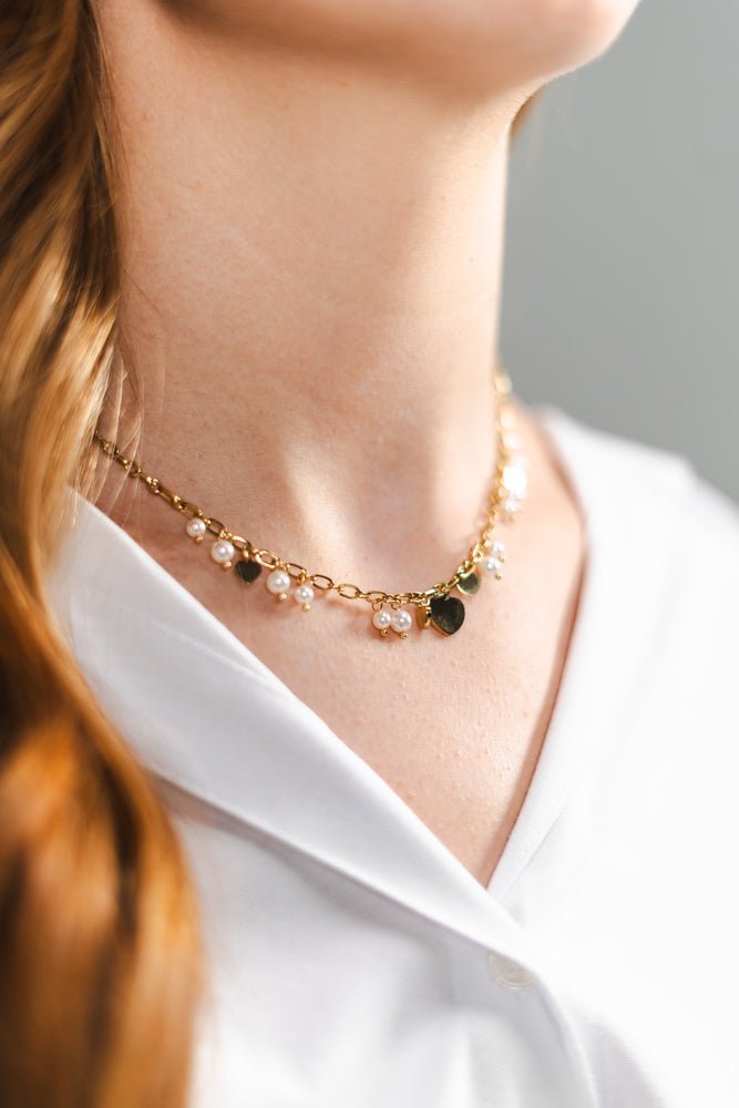 Golden Grace Pearl Ketting - Focal Finesse